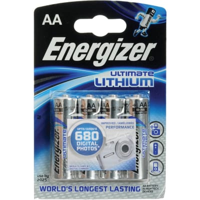 Battery Lithium AA/E91 4PK