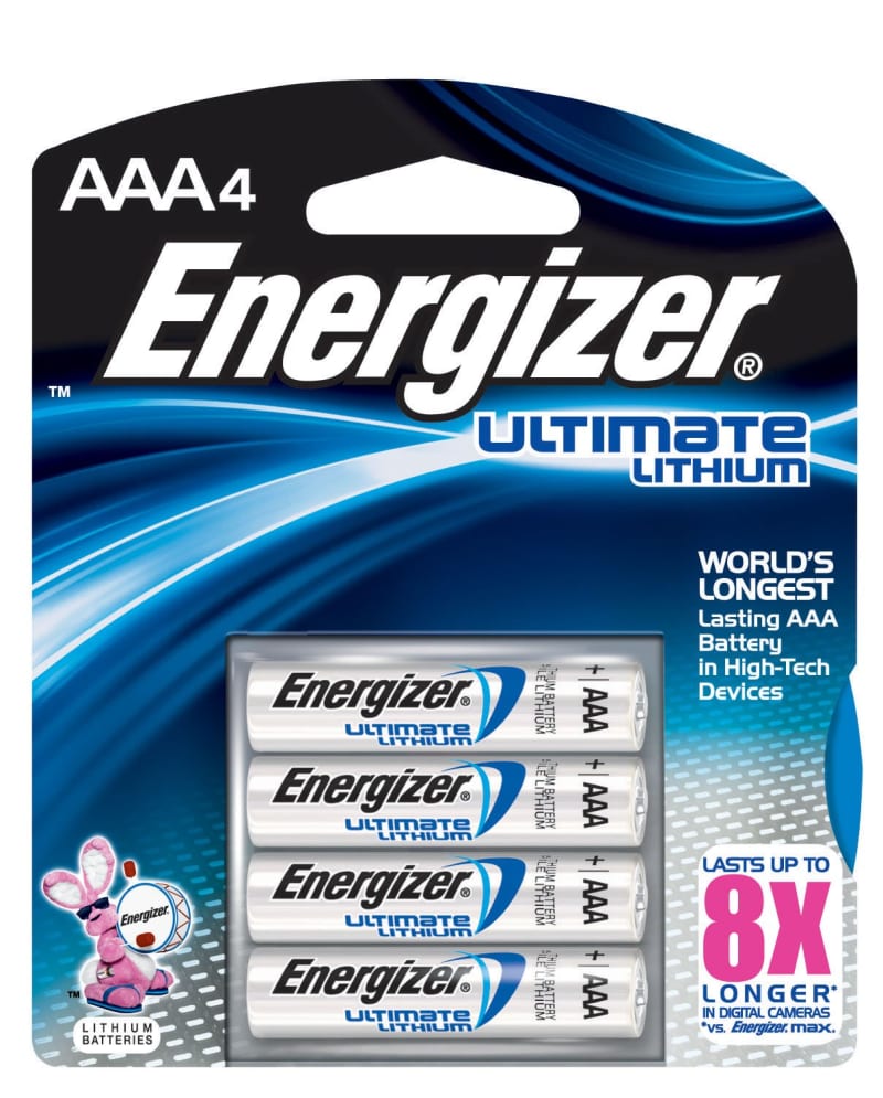 Battery Lithium AAA/E92 4PK (6200046)