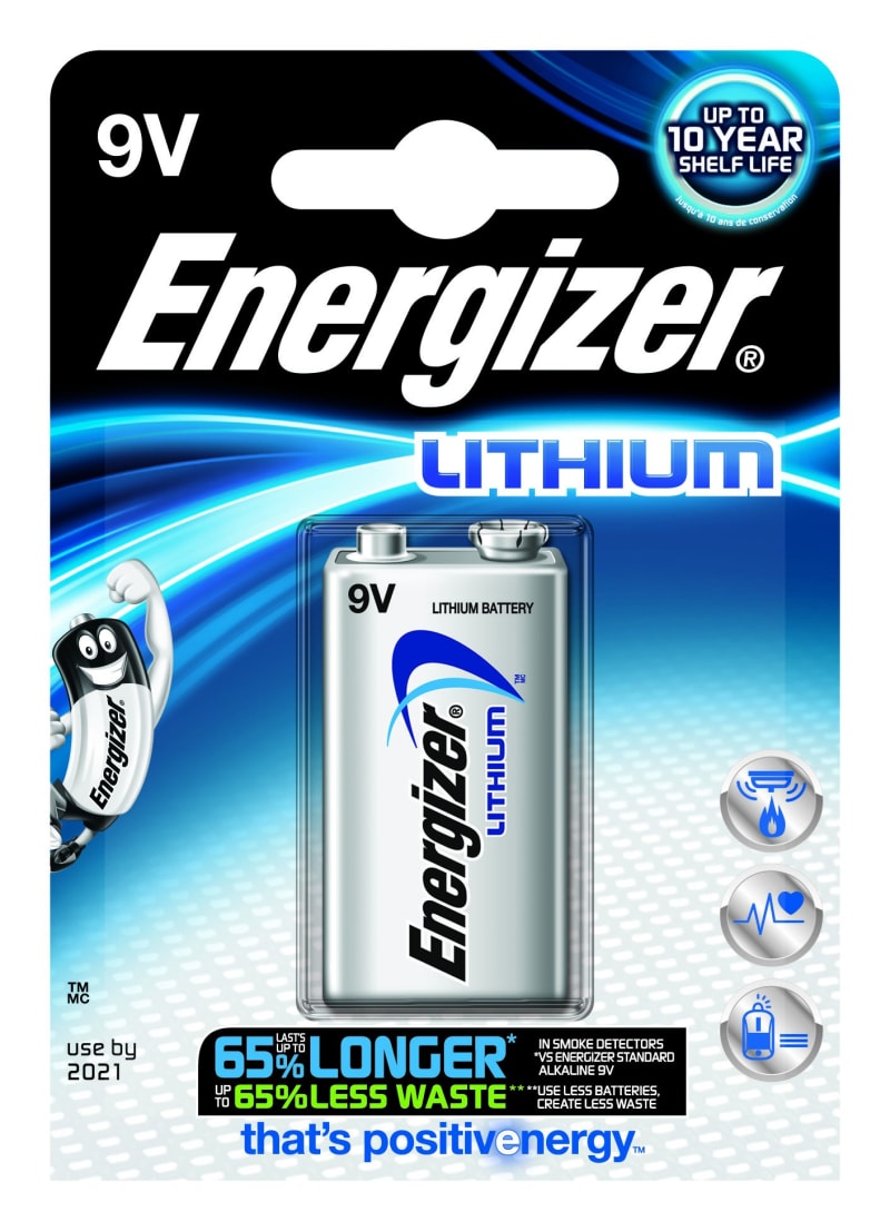 Battery Lithium 9V/522 1PK (6200047)