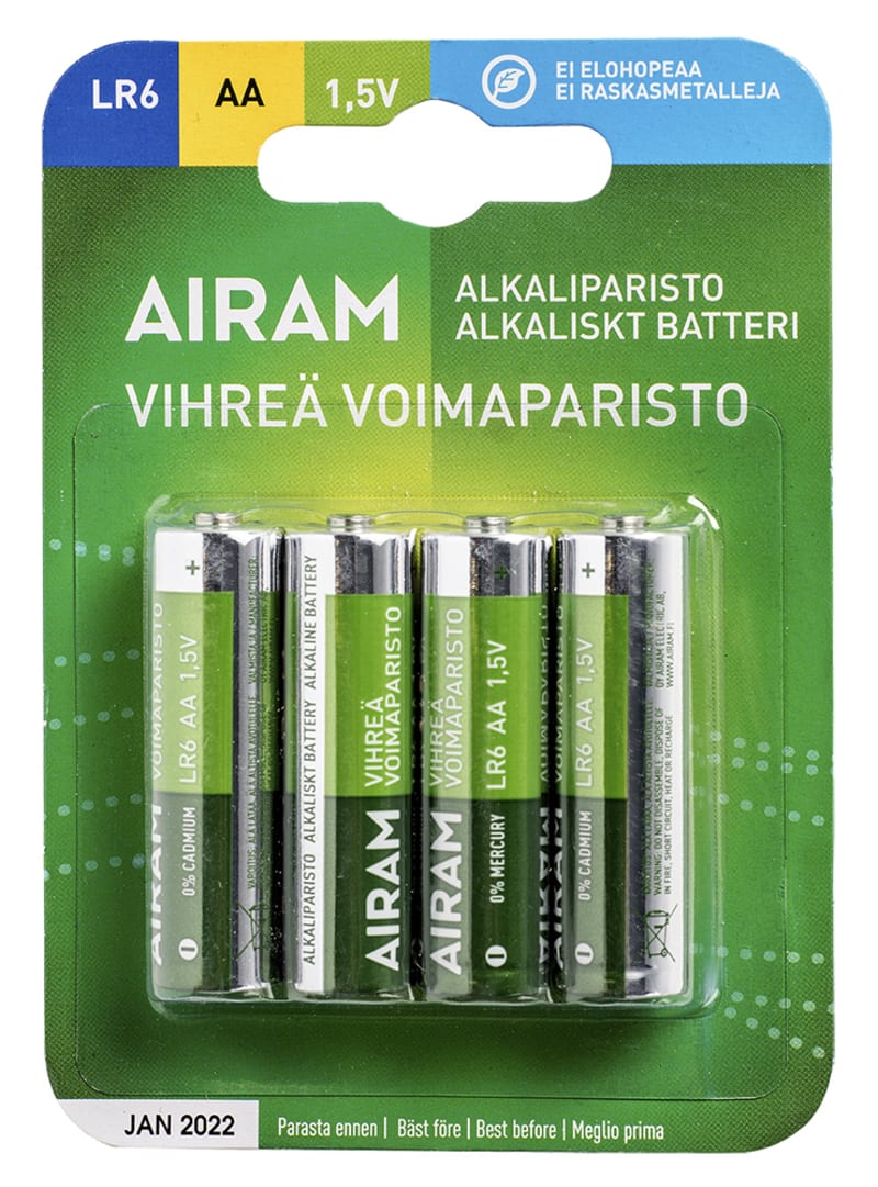Battery Green LR6 AA 1,5V 4P (9471496)
