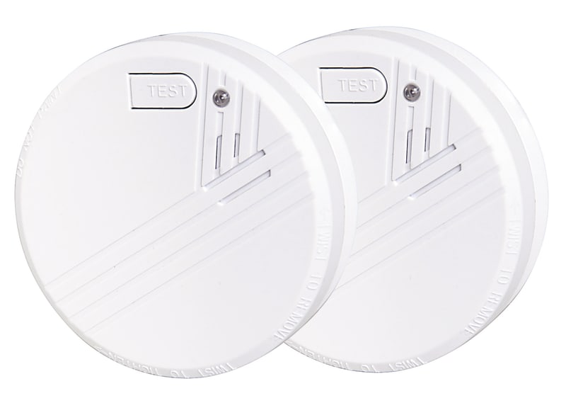Smoke detector Optical 9V - 2 pack (13314)