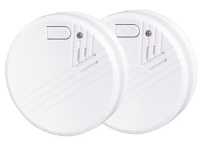 Smoke detector Optical 9V - 2 pack