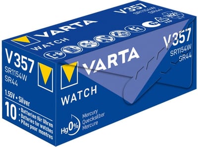 Varta Silver Coin V357 Napfblister 1