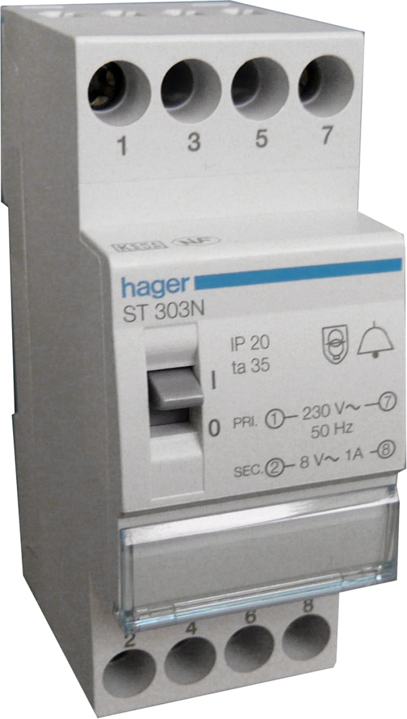 Ringekcoveretrafo, 2-Mod, 230/ 8-12V, 8VA (ST303N)