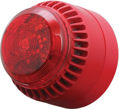 Siren and flashing light LED