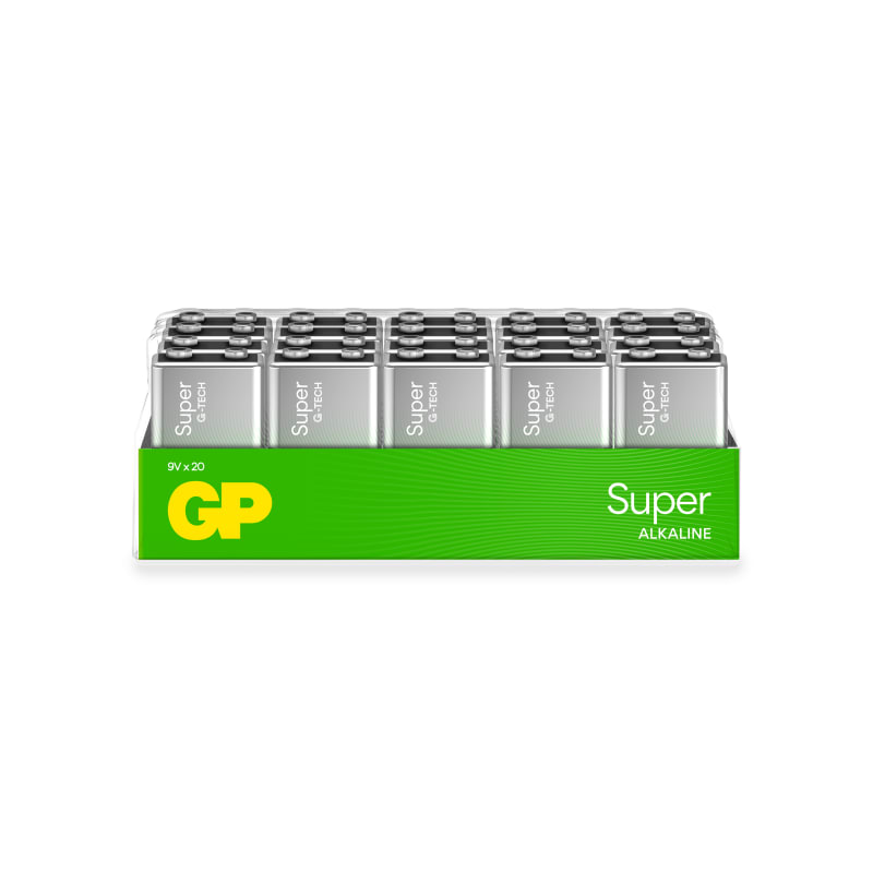 Battery Super Alkaline 9V/6LF22 20-Pk (GPPVA9VAS785)