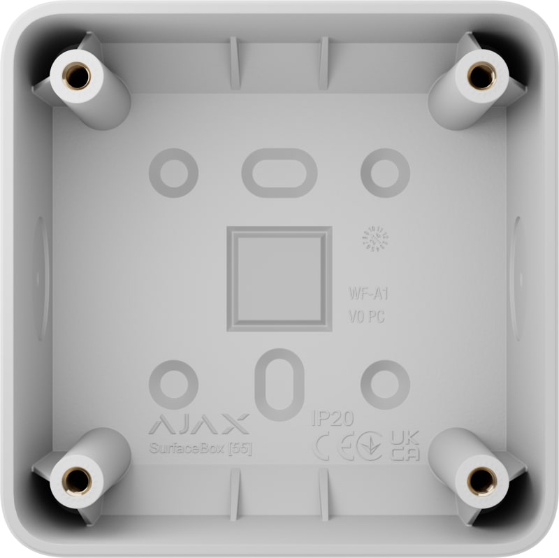 AJAX 1-Module REAR BOX. White (107589.293.WH)