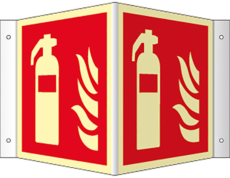 Housegard Fire Extinguisher Sign, Plough Type, 15 × 15 cm (607019)