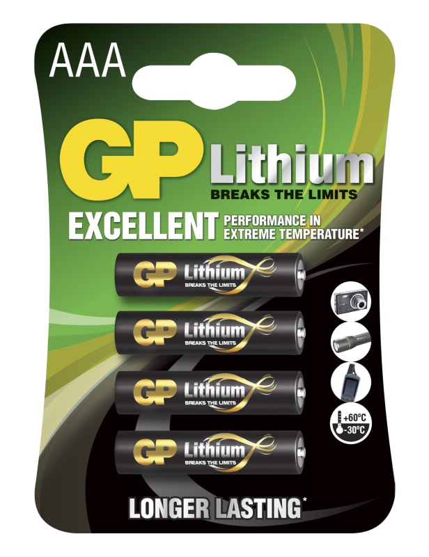 Battery Lithium AAA/24LF 4-Pk (GPPCL24LF002)