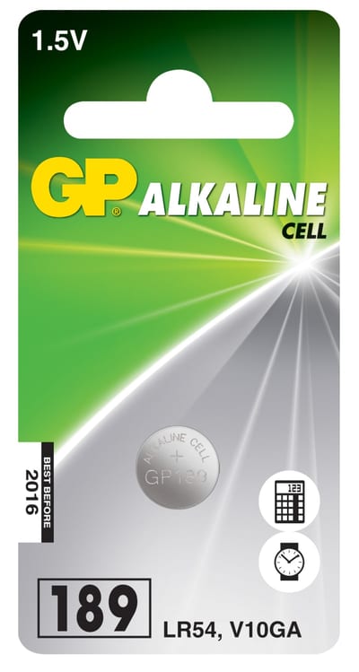 GP Alkaline Button Cell LR54, 1.5 V, 1-Pack