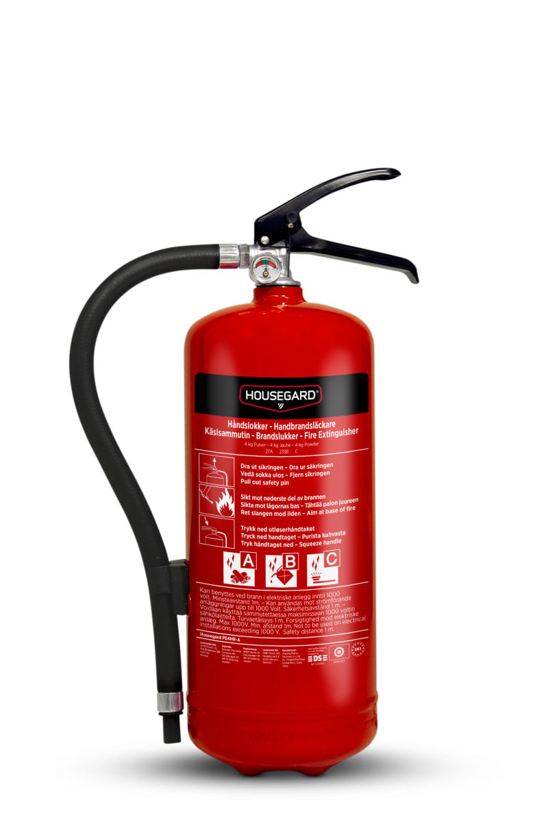 Housegard PE4HR-A Powder Fire Extinguisher 4 kg (PE4HR-A)