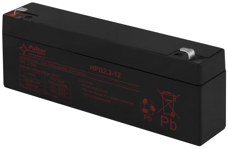 Lead-Acid Battery 12V, 2,3AH-5-8YEARS (6201877)