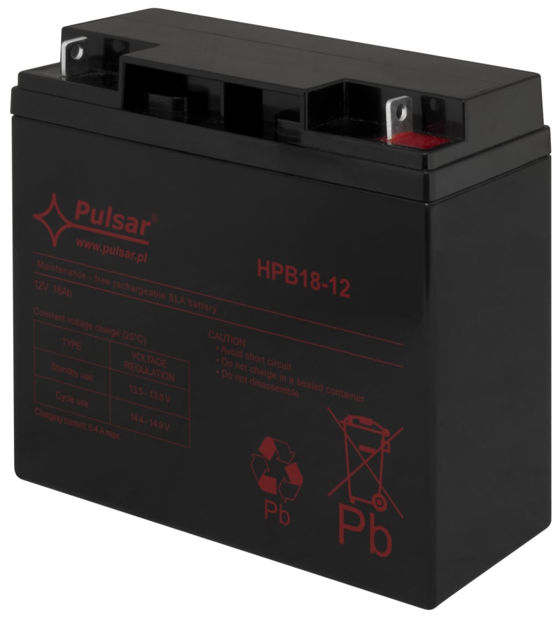 Lead-Acid Battery 12V, 18AH, 5-8YEARS (6201879)