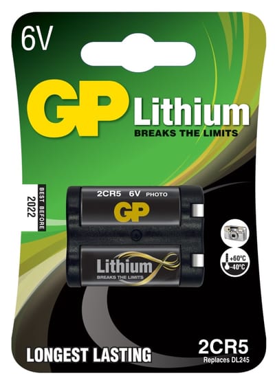 Battery Lithium 2CR5 1-Pk
