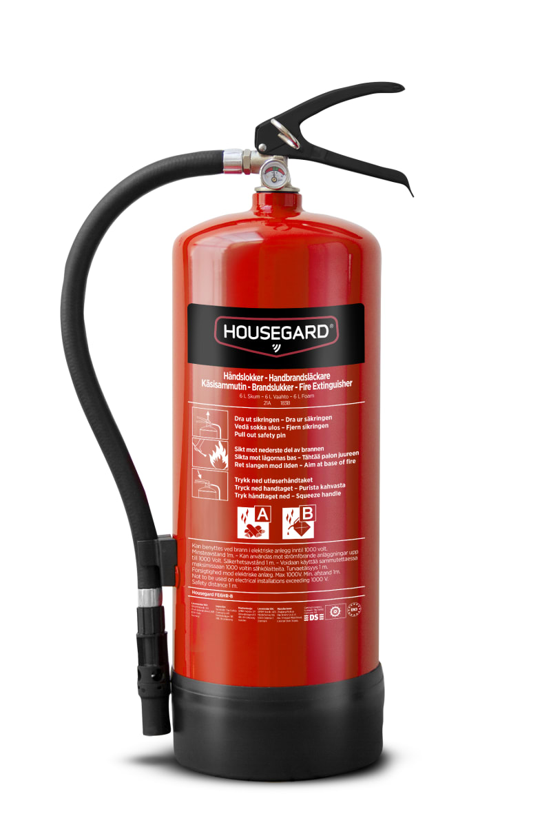 GPBM Foam Fire Extinguisher 6 L, PFAS-Free, 21A 183B (FE6HR-B)