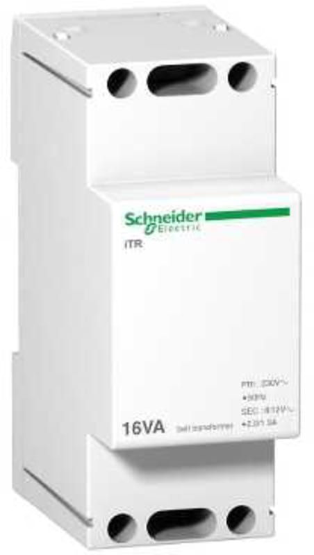 Schneider Electric A9A15212 ACTI9 modular bell transfomer iTR - 230 V 50..60 Hz - output 8..12 V - 16 VA