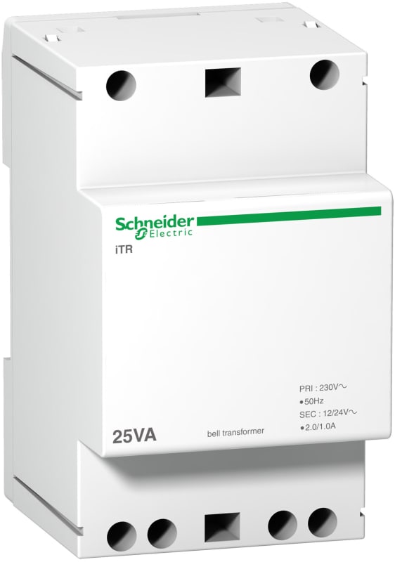 Schneider Electric ACTI9 modular bell transfomer iTR - 230 V 50 Hz - output 12..24 V - 25 VA A9A15215