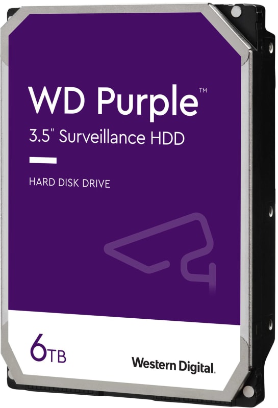 HARD DISK, 6TB, 256MB Cache, 24/7 Purple (WD64PURZ)