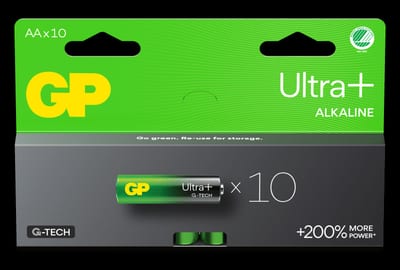 Battery Ultra Plus Alkaline AA/LR6 10-Pk