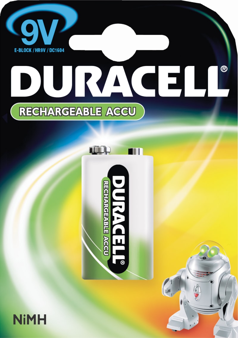 Duracell ACCU 9V (HR9V) 1 PK (56008)