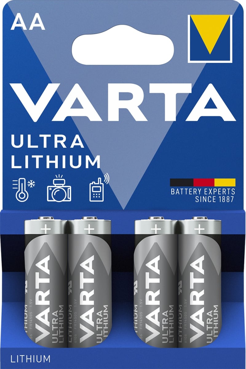 Varta Lithium AA 4 PK (6106 301 404)