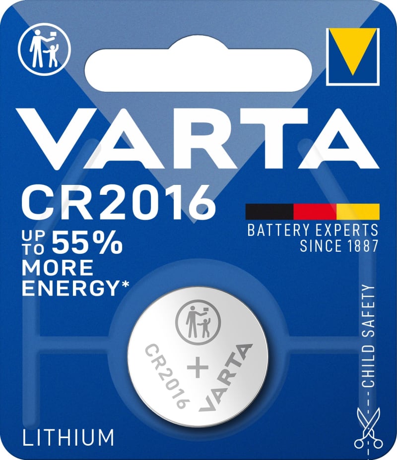 Varta Lithium Coin CR2016 BLI 1 (6016101401)