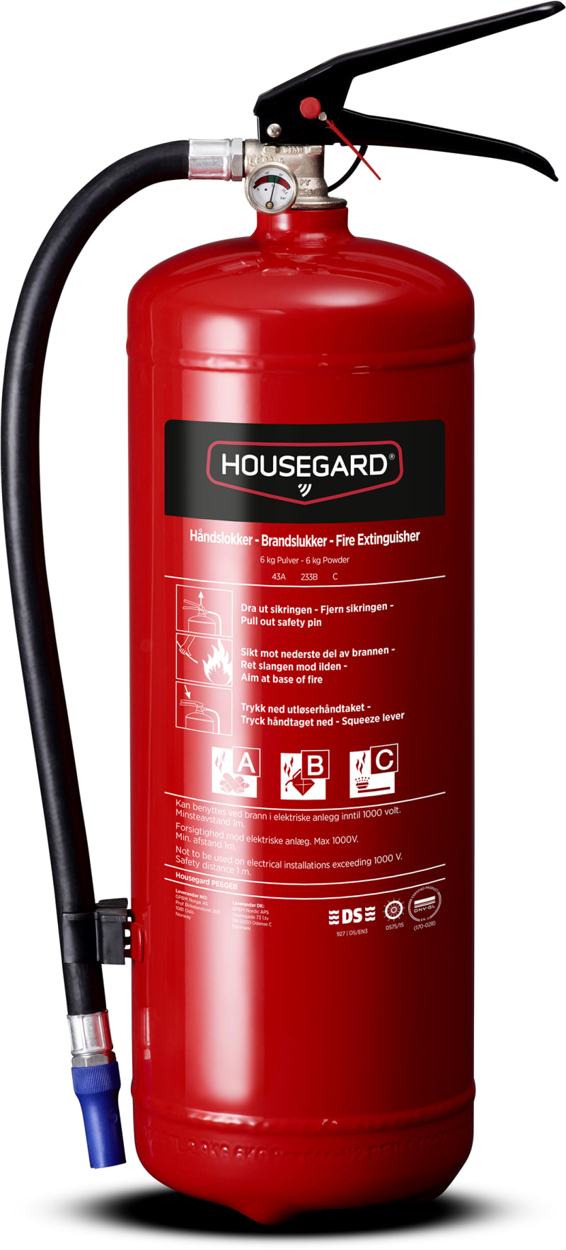Housegard Powder Fire Extinguisher 6 kg (600143)