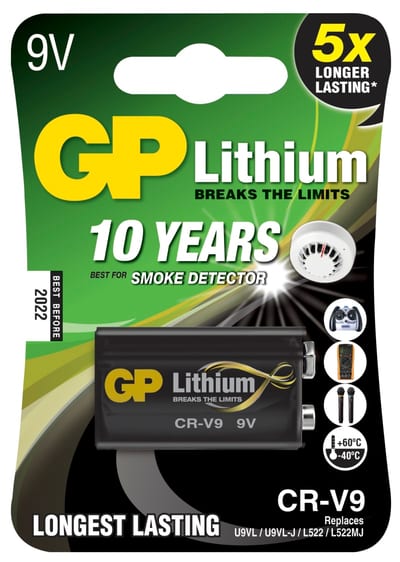 Battery Lithium CRV9SD 9V 1-Pk