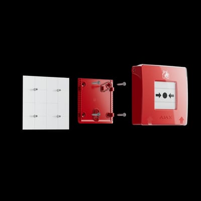 Ajax Manual fire call point. Red
