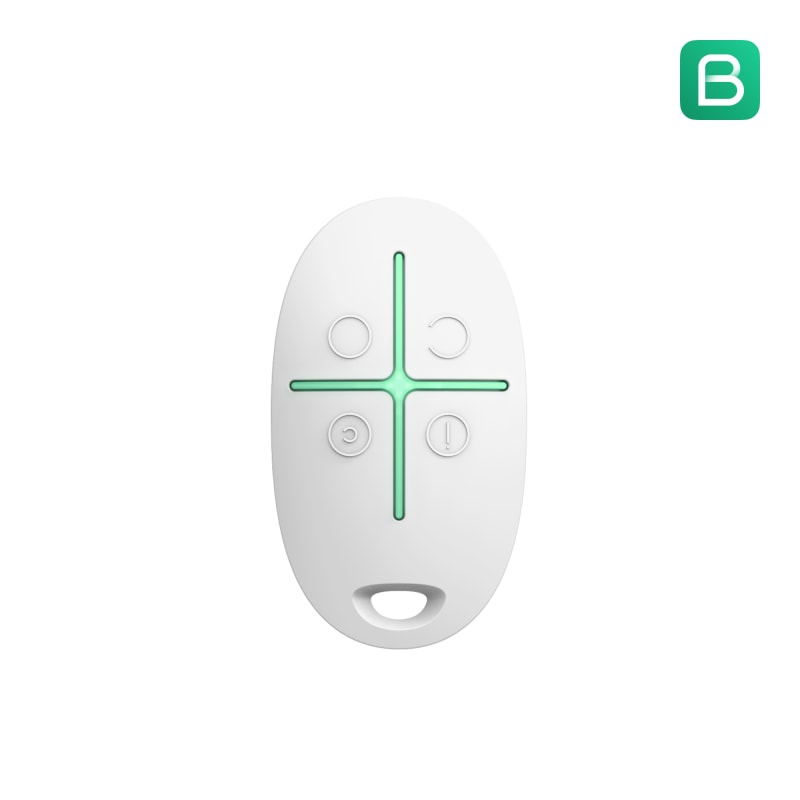 Ajax SpaceControl, fjernkontoll. White (38166.04.WH1)