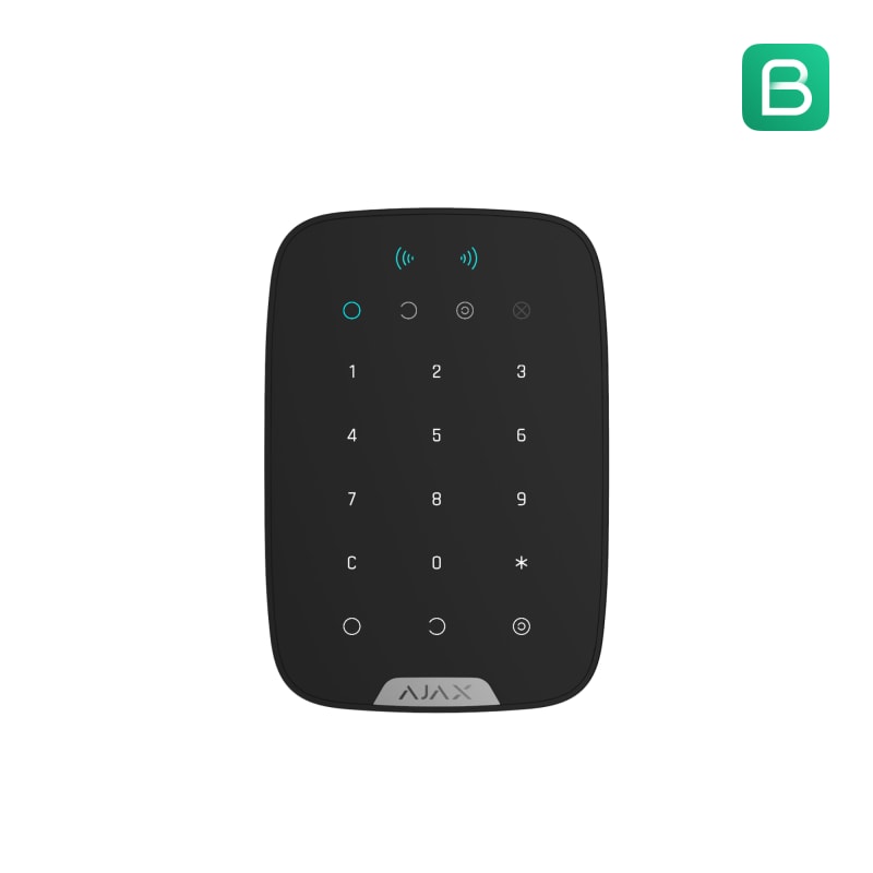 Ajax Operator panel with mifare reader Black (38252.83.BL1)