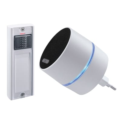 Grothe Calima 400 Wireless Plug-In Doorbell with Push-Button