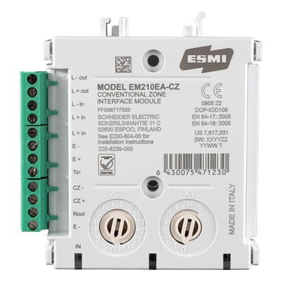 Schneider Electric AP200 EM210EA-CZ Conventional Fire Loop I/O Module