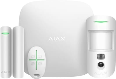 Ajax StarterKit Cam Plus HDR White Alarm System