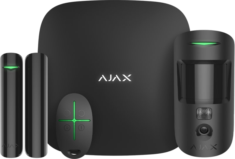 Ajax StarterKit Cam Plus HDR Alarm Kit Black (156256.382.BL1)