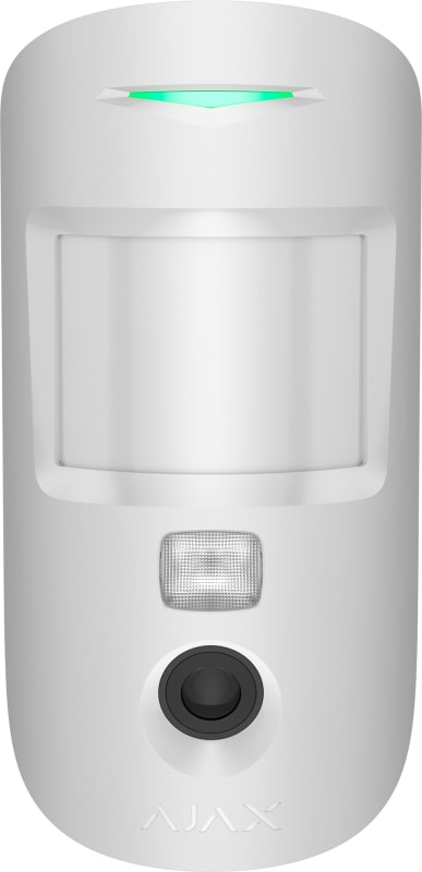 Ajax MotionCam HDR wireless PIR detector with camera, white (117744.307.WH1)