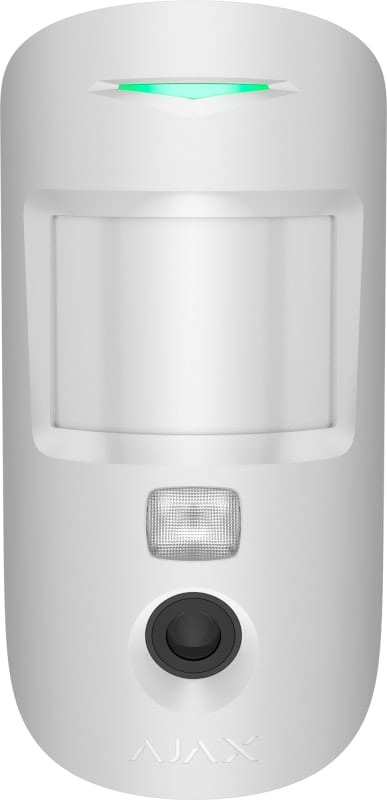 Ajax MotionCam HDR wireless PIR detector with camera, white
