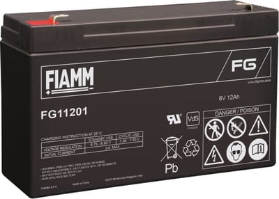 FIAMM lead-acid battery 6V/12AH