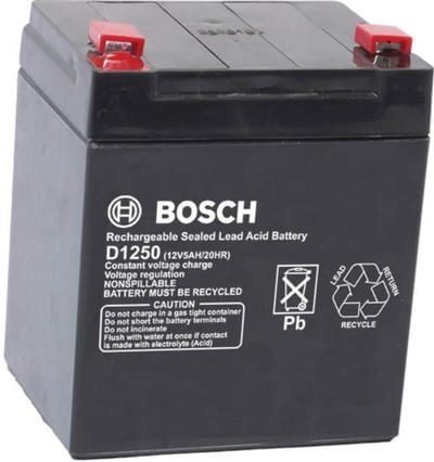 Lead-Acid Battery, 12VDC, 5AH