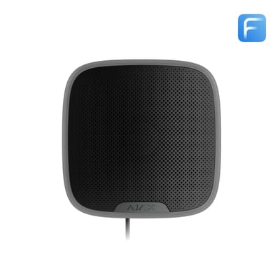 Ajax Fibra Siren with strobe indoors/outdoors Black