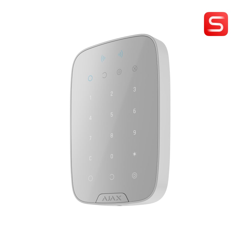 Ajax S-Line Operator panel with reader White (133210.83.WH1)