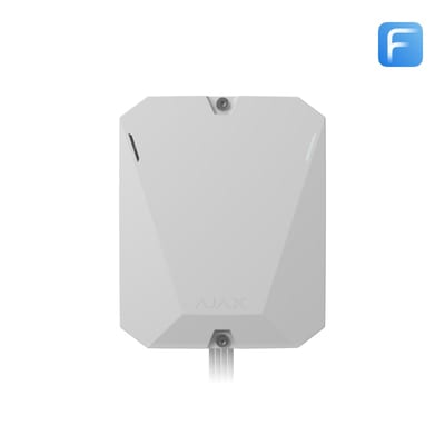 Ajax Fibra Input module with EOL. White
