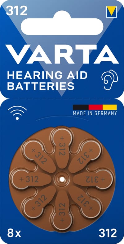 Hearing Aid Batteries 312