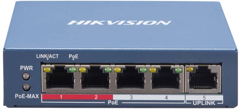 Switch 100MB 4+1 PORT POE (DS-3E1105P-EI)