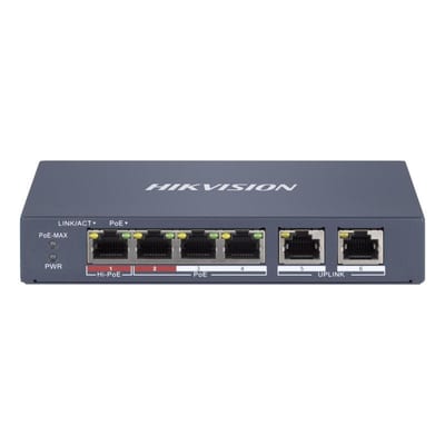 Switch 4+2 PORTS, POE AF/AT/BT, 10/100 M
