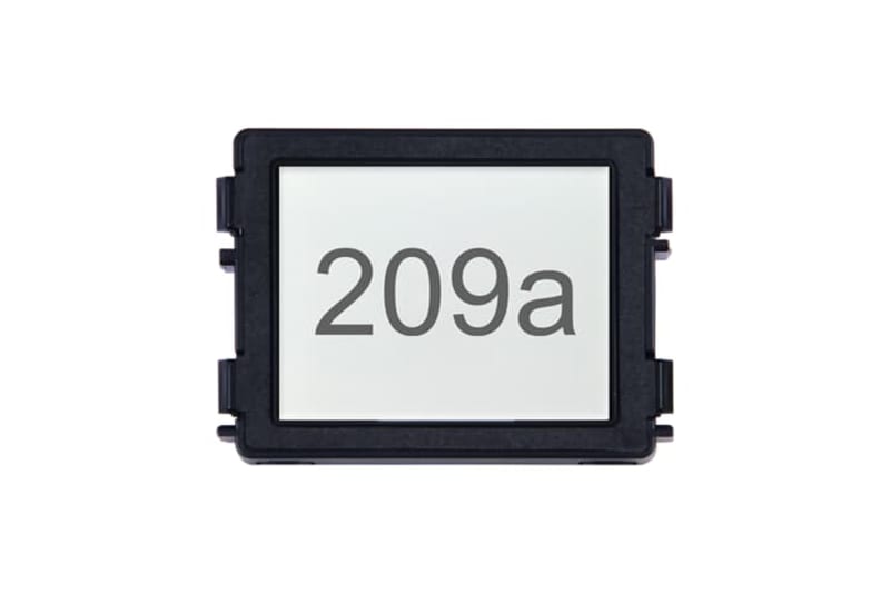 ABB Info module is used to hold the address of the building or the resident directory and assembled in outdoor station 51381DN
