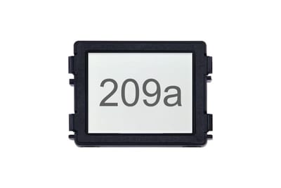 ABB Info module is used to hold the address of the building or the resident directory and assembled in outdoor station 51381DN