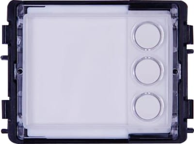 ABB 51381RP3 Outdoor station module, round pushbutton, 3 buttons for visitor to press for calling