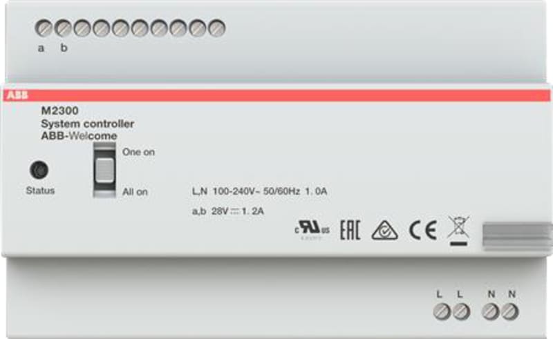 ABB M2300-101 System controller, MDRC, 1200MA, with the updated all on/one on setting