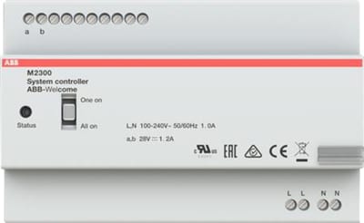 ABB M2300-101 System controller, MDRC, 1200MA, with the updated all on/one on setting